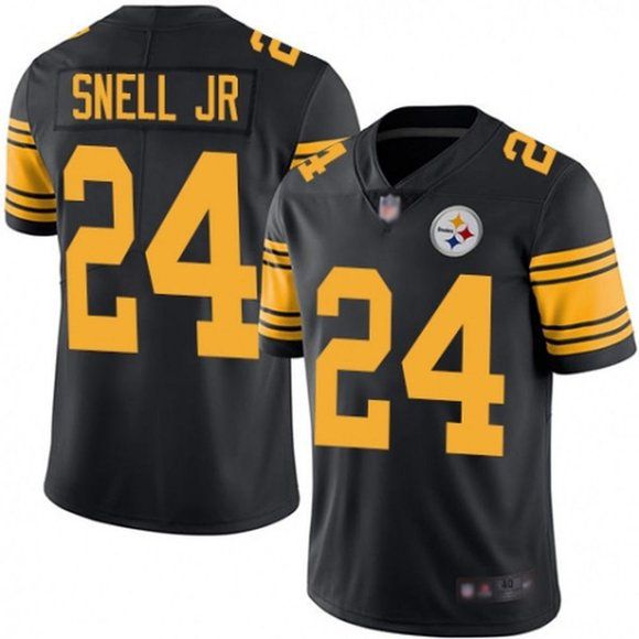 Men Pittsburgh Steelers #24 Benny Snell Jr Nike Black Limited Rush NFL Jersey->pittsburgh steelers->NFL Jersey